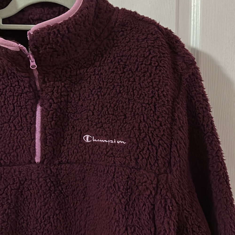 Champion Cropped Sherpa Pullover